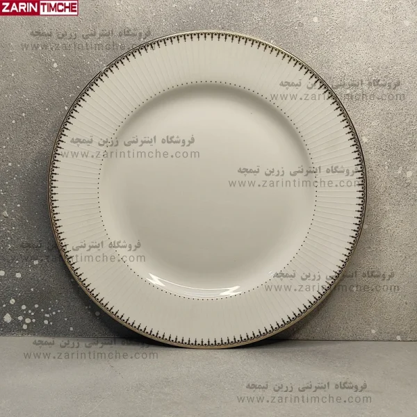 بشقاب غذاخوری چینی زرین مدل سپیدار-زرین تیمچه