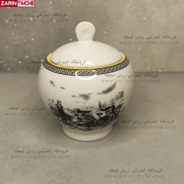 قندان چینی زرین مدل ویلیج-زرین تیمچه