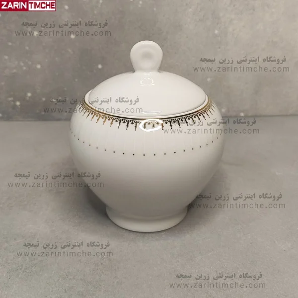 قندان چینی زرین مدل سپیدار - زرین تیمچه