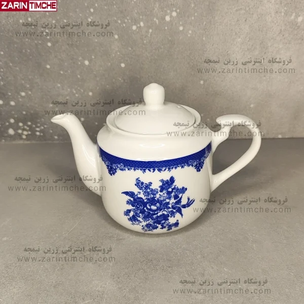 قوری استوانه کوچک چینی زرین مدل فلورانس-زرین تیمچه