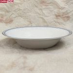 بشقاب خورشت خوری چینی زرین مدل وایت رز-زرین تیمچه