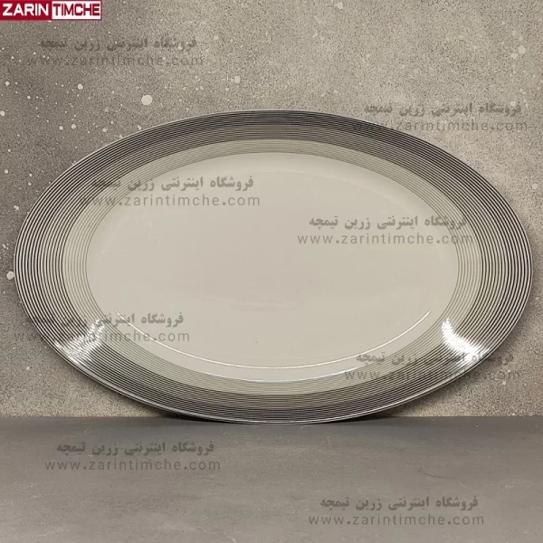 دیس چینی زرین مدل سیلورلاینر سایز 42-زرین تیمچه