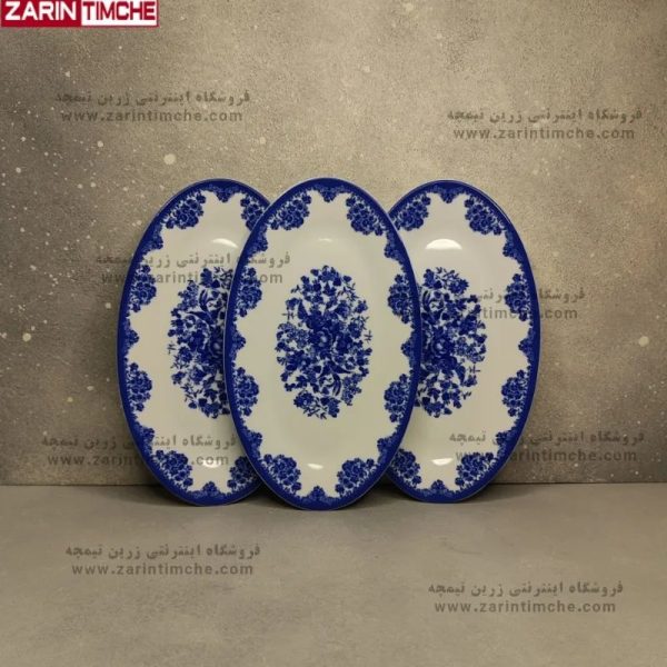 دیس بیضی 24 الویه خوری چینی زرین مدل فلورانس-زرین تیمچه