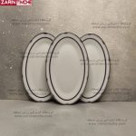 دیس بیضی 24 الویه خوری چینی زرین مدل پرشیا -زرین تیمچه