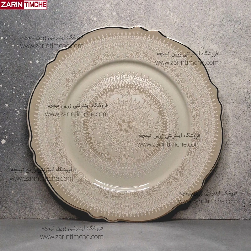 بشقاب غذاخوری نیوبن چاینا برند اودیسه کالکشن ماربلا کد 8027-زرین تیمچه