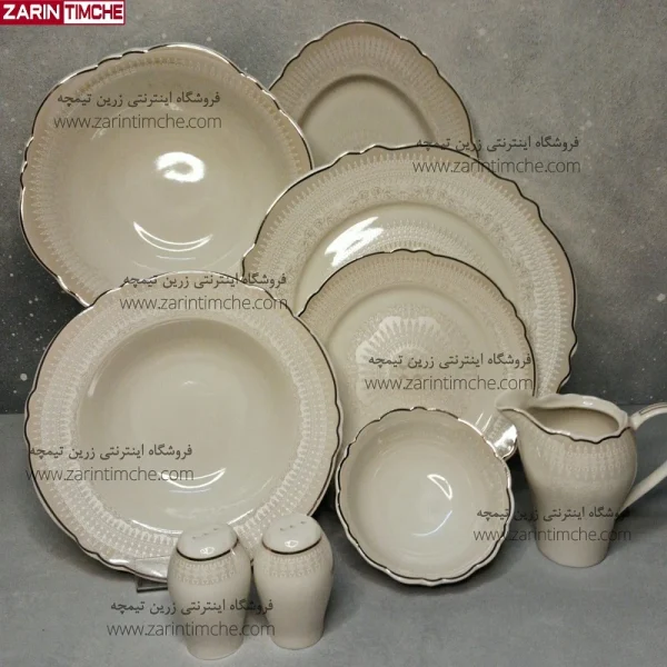 سرویس شش نفره 29 پارچه نیوبن چاینا برند اودیسه کالکشن ماربلا کد 8027-زرین تیمچه
