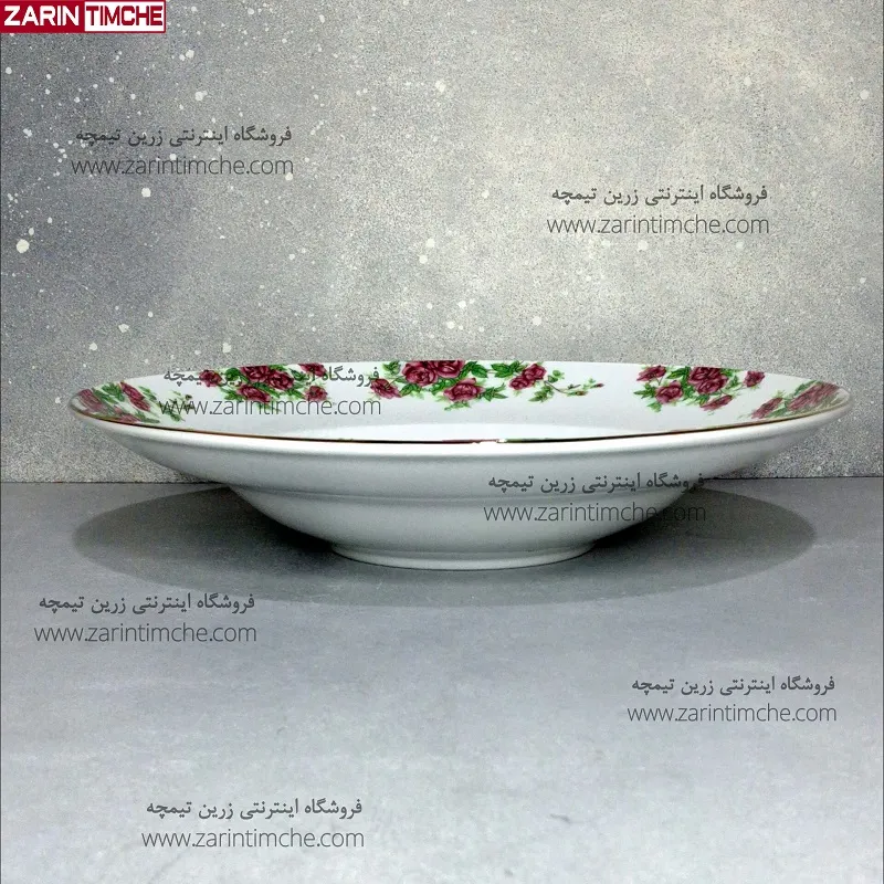 ظرف پاستا چینی زرین مدل بیدگل - زرین تیمچه