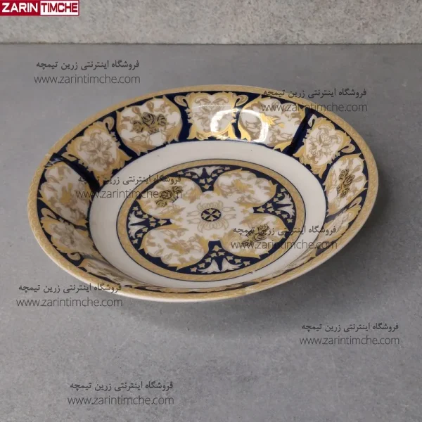 نعلبکی زیر استکانی برند وینچی کد 712 سورمه ای-زرین تیمچه
