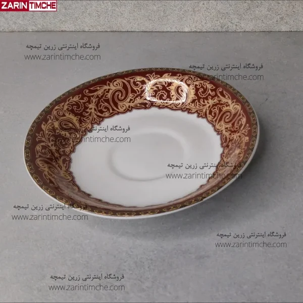 نعلبکی زیر استکانی چینی تقدیس کد 668-زرین تیمچه